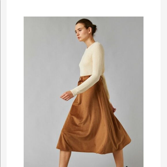Cute Koton Brown Skirt, Size Small - Picture 3 of 6